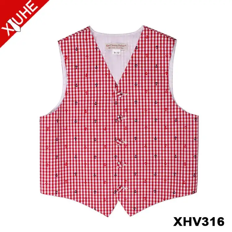 Fashion Kids Sky Blue Formal Wear Waistcoat for boy Vest Woven Custom Polyester Vests & Waistcoats