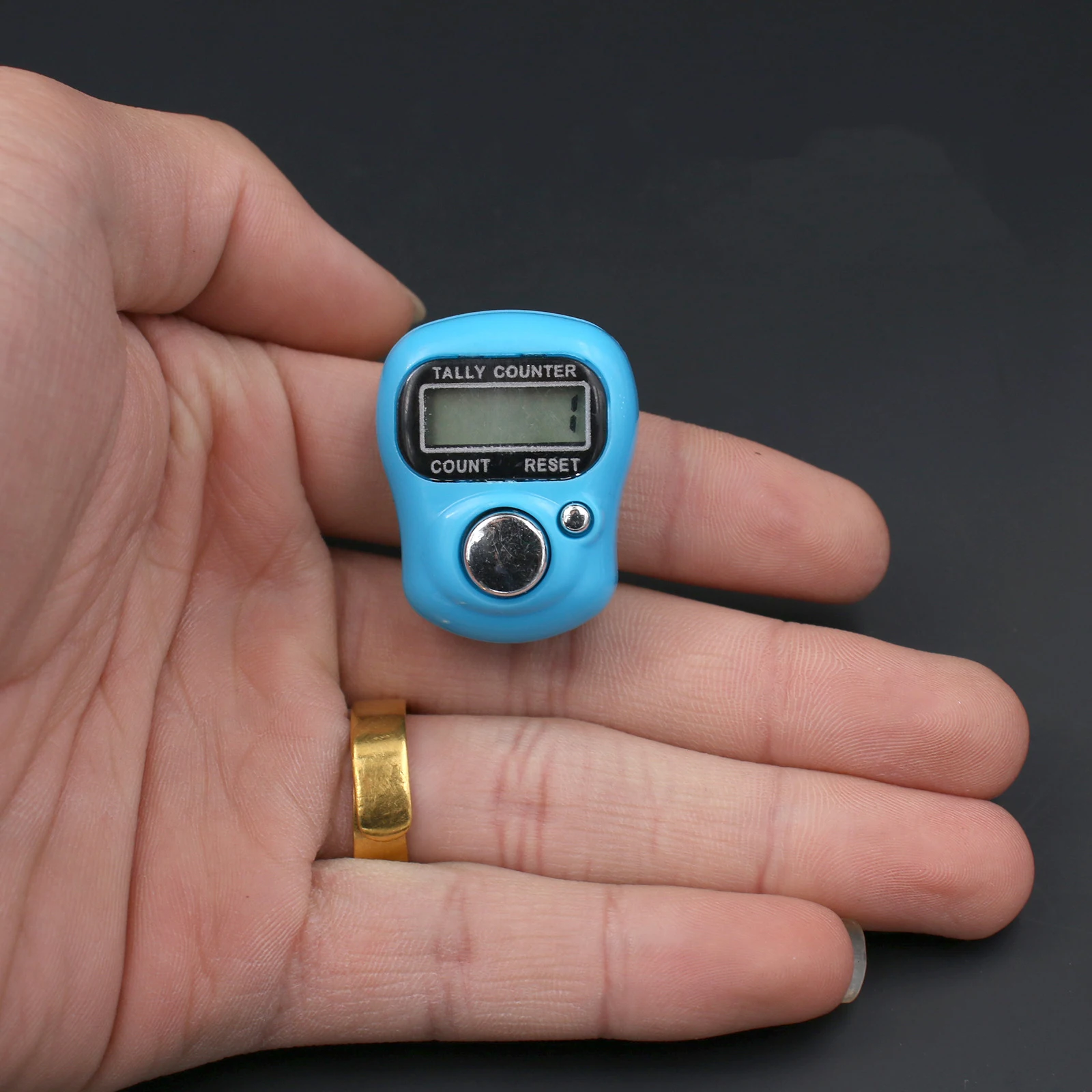 Electronic Digital Counter LCD Portable Hand Operated Tally for Kitchen Random Colo