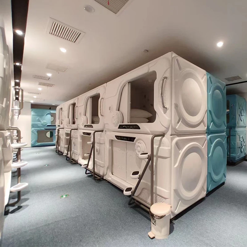Space capsule bed airport sleep module dormitory upper and lower bunks beds
