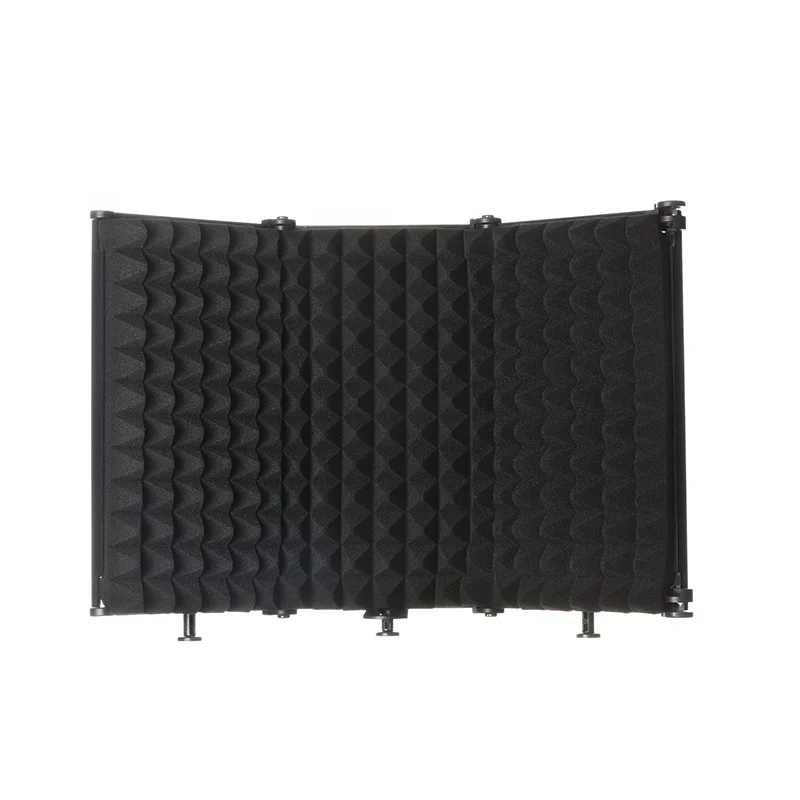 
Adjustable portable vocal recording booth sound absorbing isolation shield for Studio Microphone 