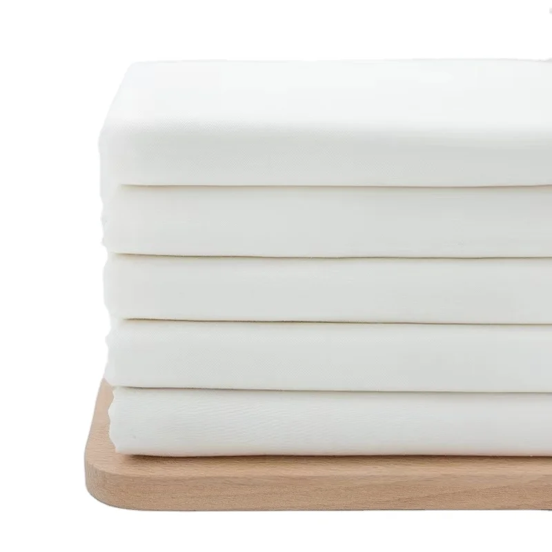 GRS certification white color recycled polyester microfiber rpet fabric