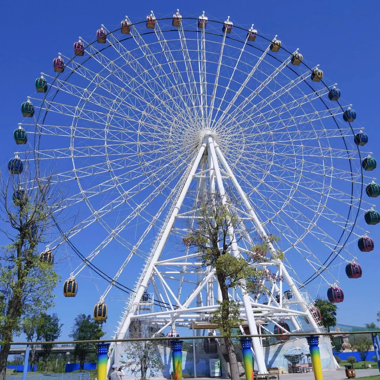 Amusement Park Equipments  Fairground Rides 65m  Ferris Wheel For Sale