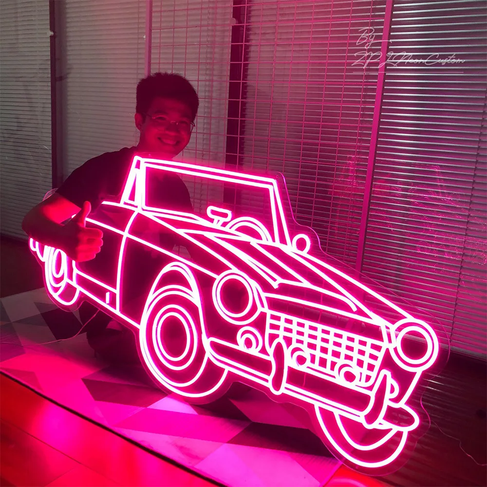 New neon car custom modeling lights DIY interior decoration lights