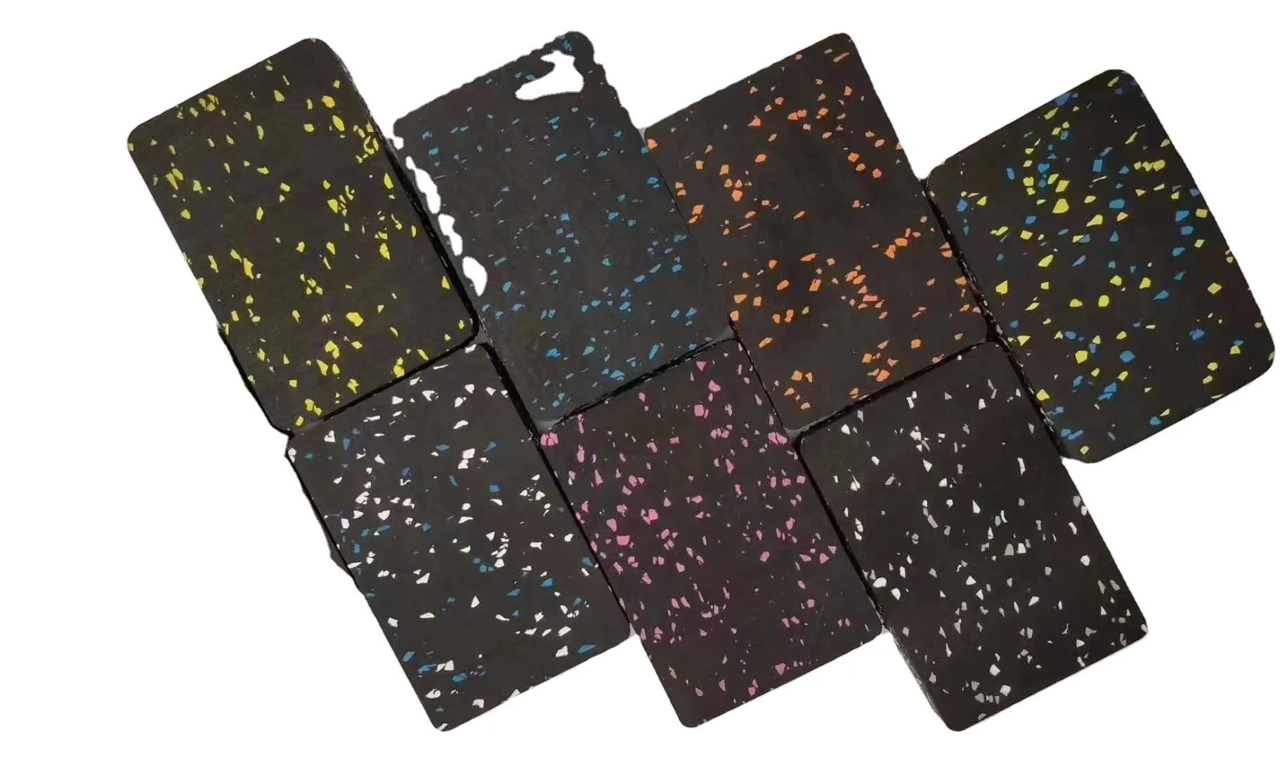 Indoor gym interlocking rubber floor protection floor, ceramic tile roll pad rubber floor