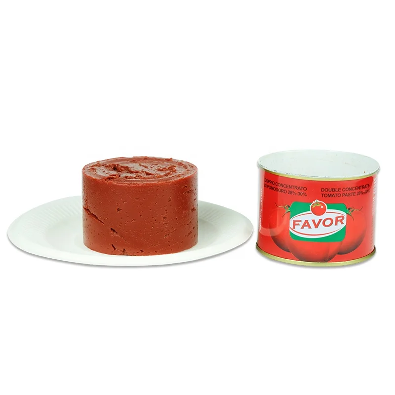 Double Concentrate Canned High Fresh Quality Tin Tomato Paste supplier brix 28-30%