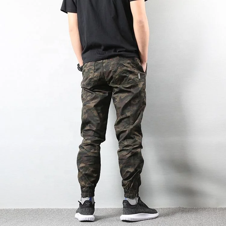 Factory Polyester Slim Fit Multi Pocket Leisure Cargo Work Pants for Mens