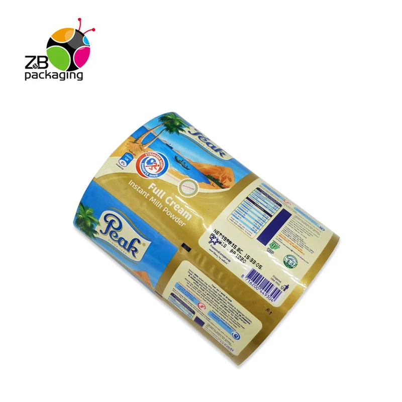 Factory Wholesale Plastic Film Roll Cookie Potato Chips Packaging Laminating Film Plastic Film Roll