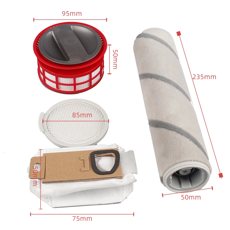 Replacement Filter Bag 3 Pcs Disposable Dust Bag Xiao-mi Roborock H6 H7 Vacuum Robot Vacuum Kit Dust Bag