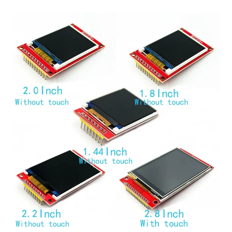 1.8 inch SPI serial screen with backplane module, only 4 IO drivers are needed Driver IC ST7735