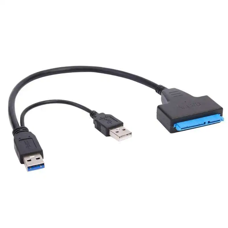 Usb 3.0 sata cable with usb 2.0 sata power cable dual sata cable 2.5 inch ssd hdd hard disk