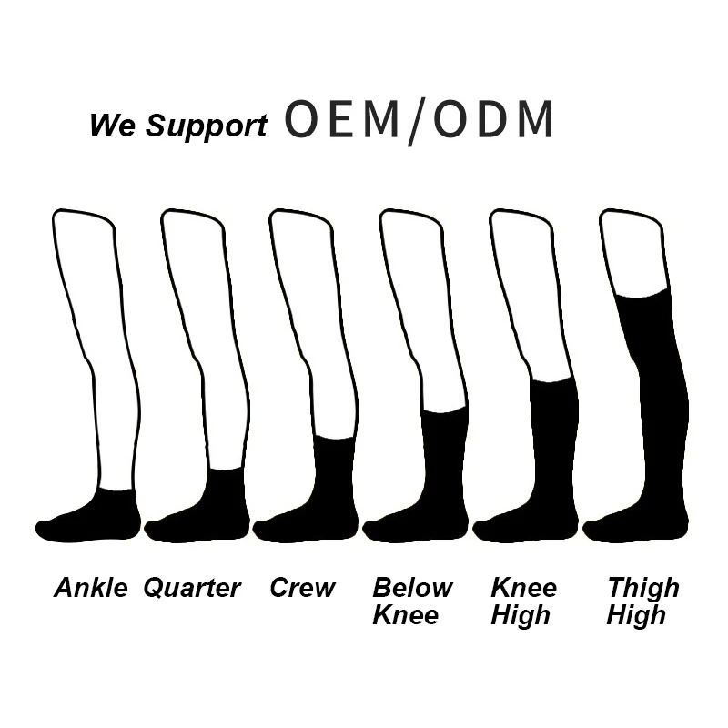 Knitting Logo Embroidery Nature Yarn Soft Anti Bacterial Custom Women Knee High Bamboo Socks