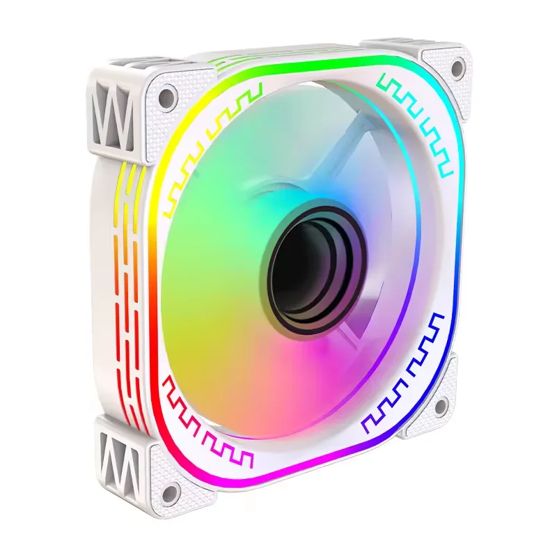 2024 New Style Design Factory OEM RGB Fan 120mm Pc Case ATX Fans & Cooling Colorful Computer 12V Gaming CPU Cooler Air ARGB