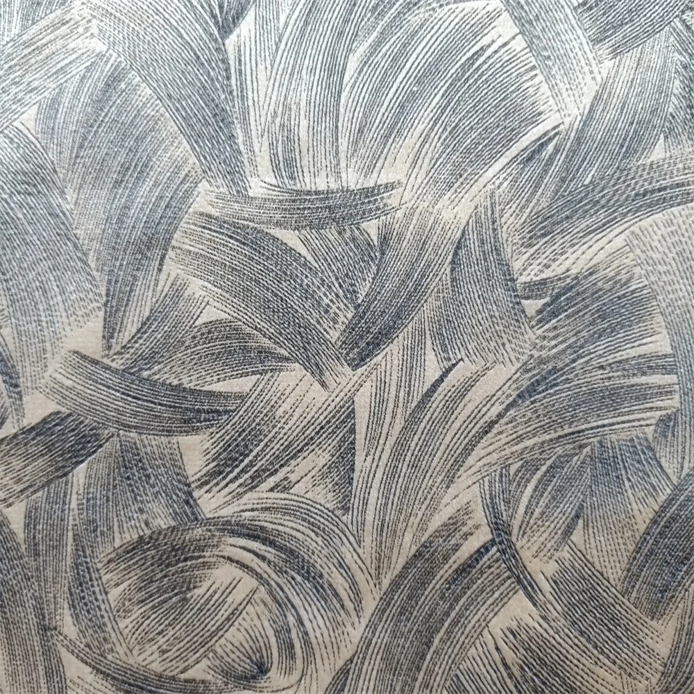 Factory New design 100% polyester knitted printed black glue embossed holland velvet fabric for home textile