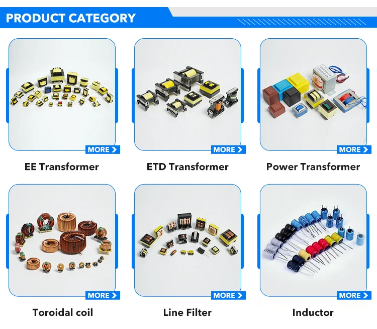220V-60KV Ferrite Core DC/AC Pulse Transformer with 200V Input, 100KVA Power and 12V Trigger Coil Transformer