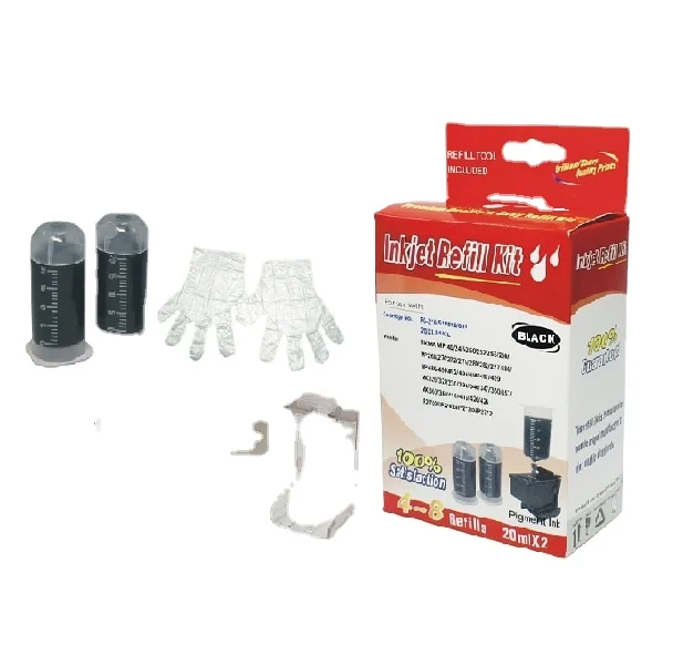 Cartridge Refill Kit for Canon PGI-225/PGI-425/PGI-525/PGI-725/PGI-825 Pigment black ink
