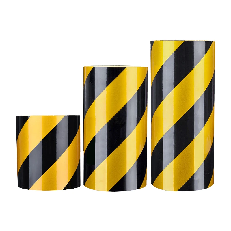 Red & Yellow Arrow Caution Reflective Tape of Waterproof High Visibility,Hazard Caution Warning Adhesive Tape Outdoor for Floor