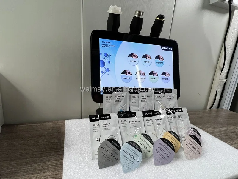 Top Sales 360 Rotate Facial Oxygen Therapy Skin Tightening Jet Peel Moisturizer Pore Cleaner Oxygen Jet Peel