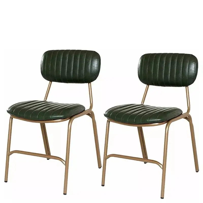 Industrial Vintage Style Metal Frame Luxury Dining Chair