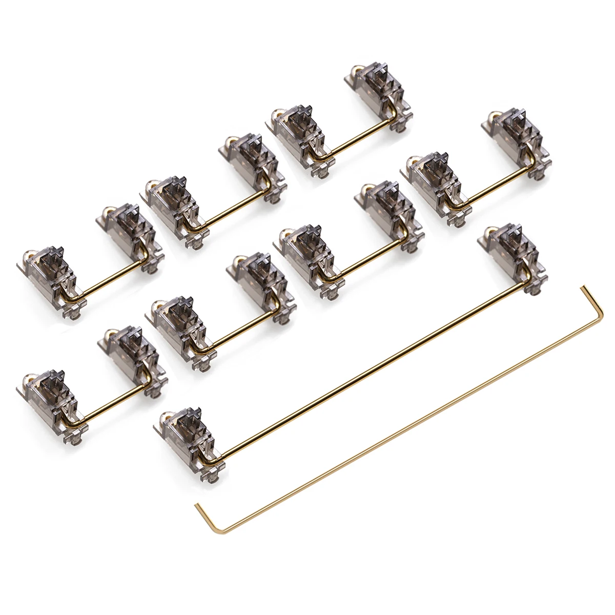 DUROCK PCB Mount Stabilizers Screw in Stabilisers Mechanical Keyboard Stabs Gold Plated 2u 6.25u 7u Keycap 3u Stabilizer
