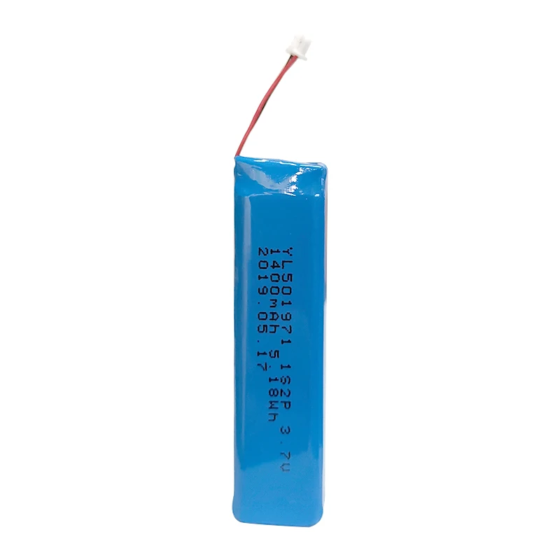 Factory price li-ion polymer rechargeable battery back 3.7v 1400mah 2p