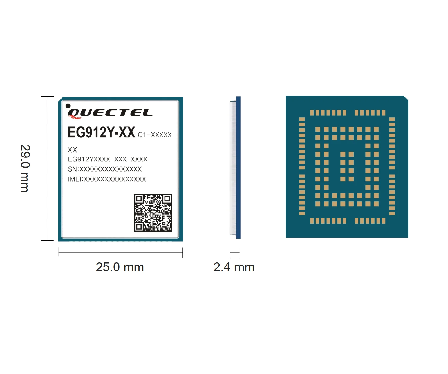 Низкая цена Quectel EG912Y-EU LTE Cat 1 4G беспроводной модуль