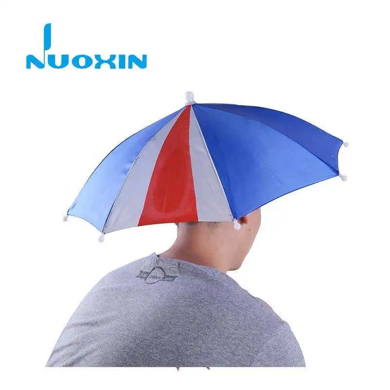 Nuoxin Wholesale Country Flag Umbrella Portable Mini Head Umbrella Hat Outdoors Tourism Fishing Umbrella