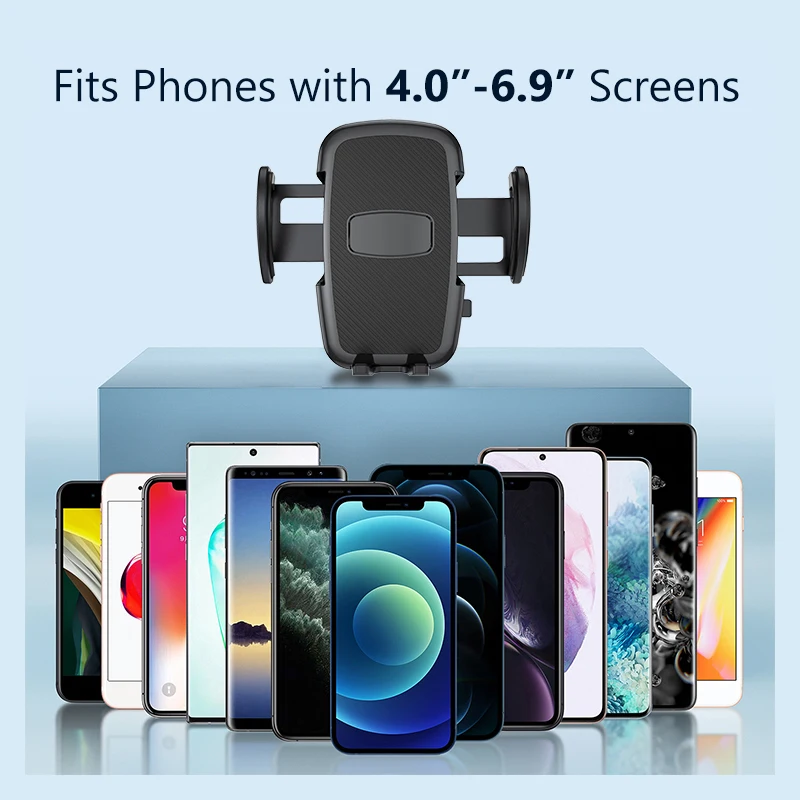 New Design Silicone Material Adjustable Phone Mount Stand Suction Cup Car Phone Holder