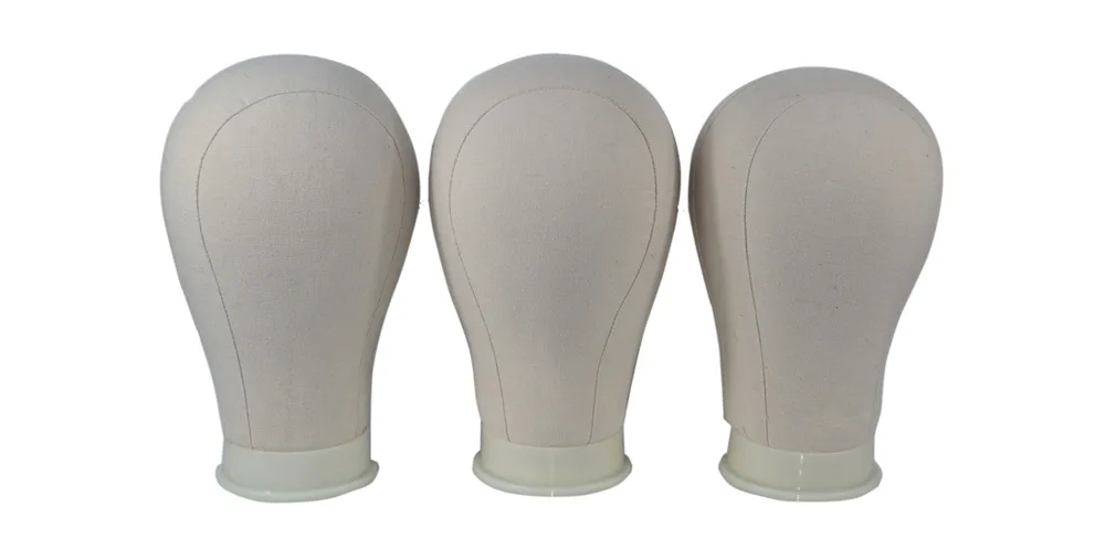 Canvas head mannequin for wigs make Female makeup jewelry display wig mannequin heads for wigs