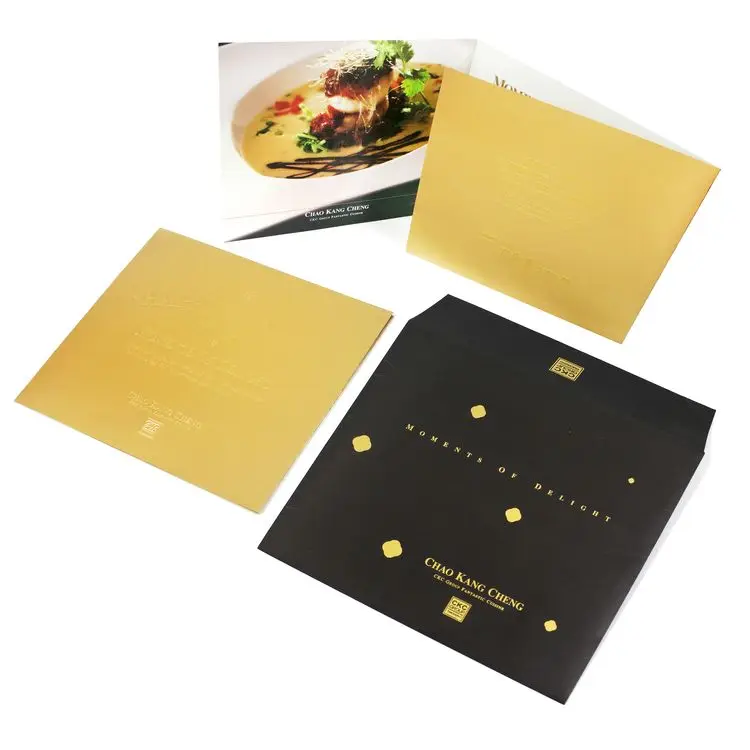 2021 Custom Premium luxurious Card Invitation Cards Printed with Envelope