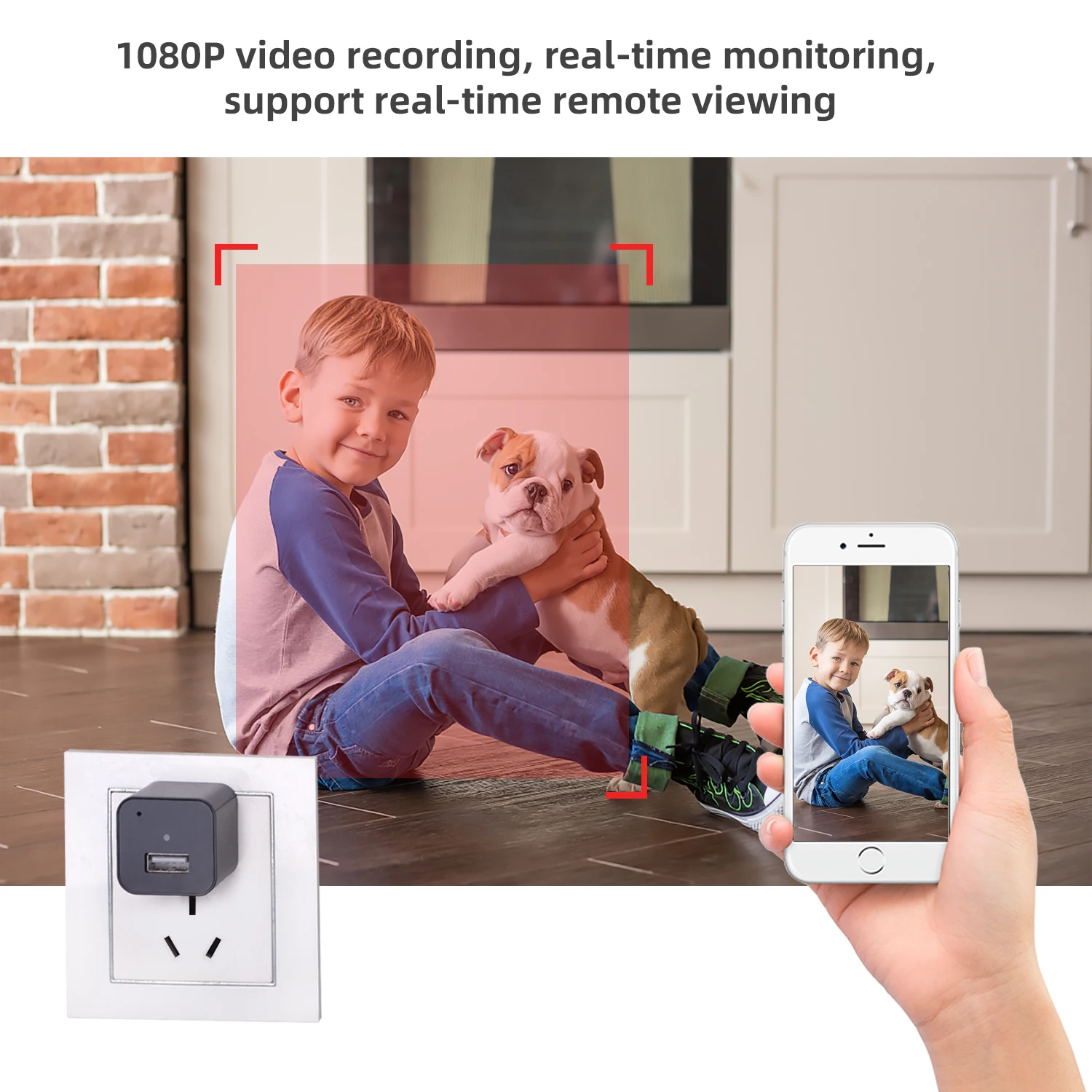  128g Full HD 1080p Домашняя безопасность беспроводная скрытая камера Usb настенное зарядное устройство