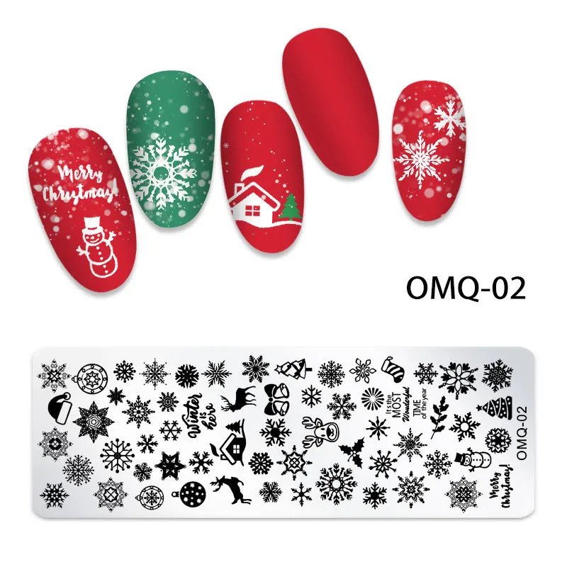 Nail Stamping Plate Rose Leaf Butterfly Flower Love Design Stainless Steel Stencil For Nail Polish Printing Template Tool
