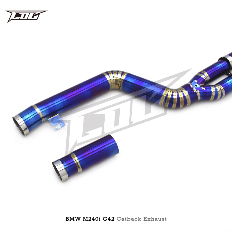 Custom Titanium Exhaust catback Tuning Auto Parts For BMW M240/M240i B58 G42 3.0T 2017-2023