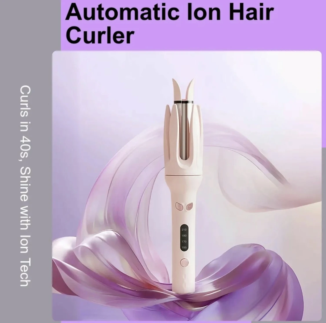 TikTok Wholesale automatic curling iron professional anti-tangle hair curler 3 speed temperature double anti-scald curling wand