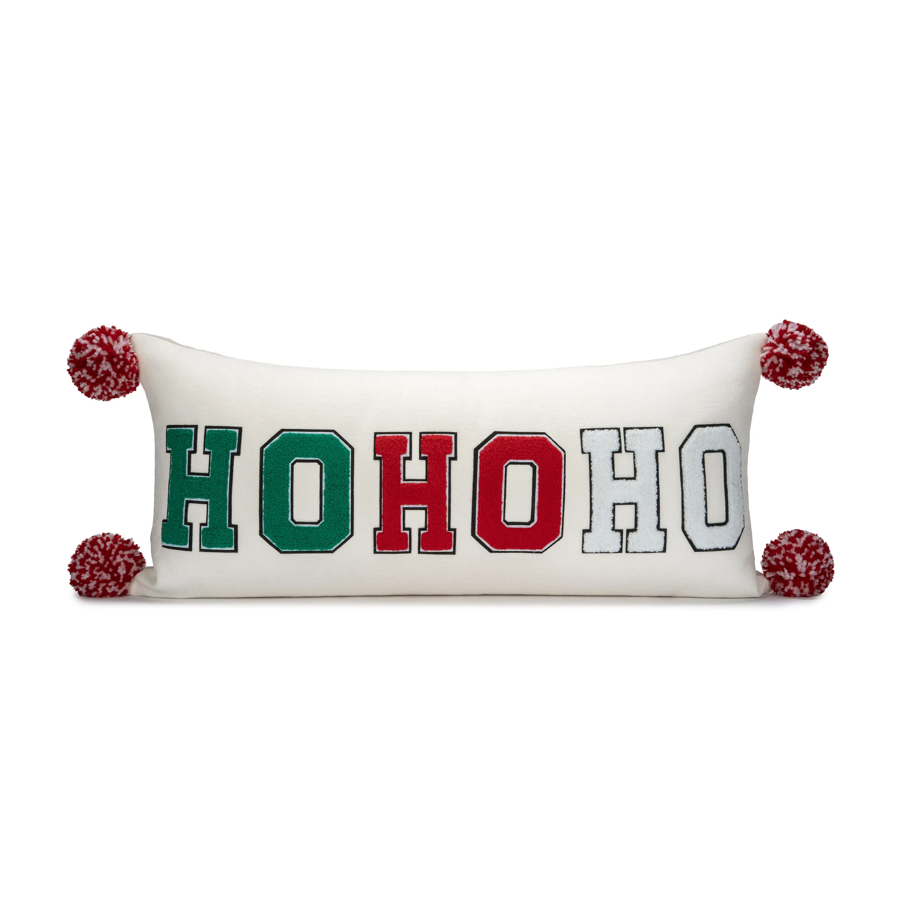 YuanheeChristmas rectangular holiday decorative pillow suitable for hotel living room sofa bed cushion letter design pillowcase