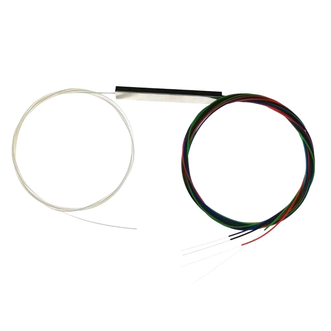 FTTH FTTX sc apc sc upc green and blue steel tube optical plc splitter without connector