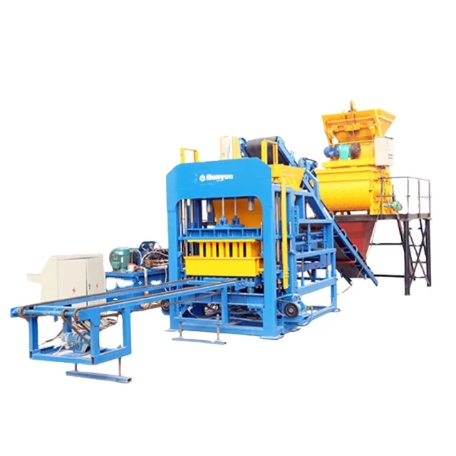 Donyue QT4-15 automatic concrete block production line concrete cement sand fly ash hollow solid brick making machine price list