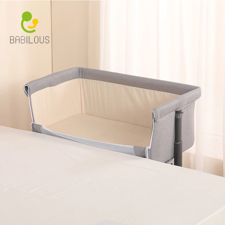 6 height swing co sleeper foldable infant newborn bedside baby cribs foldable baby bed