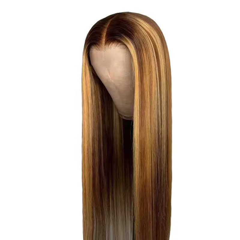 Manufacturer Wholesale Front Lace Wig Straight Human Hair Women Piano Wig