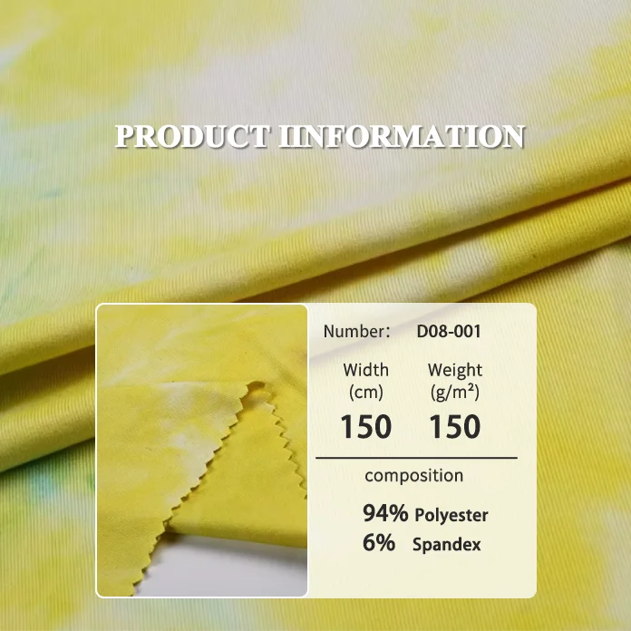 Professional Colorful Tie Dye Designer Single Spandex Polyester Jersey Fabric Women Fabric