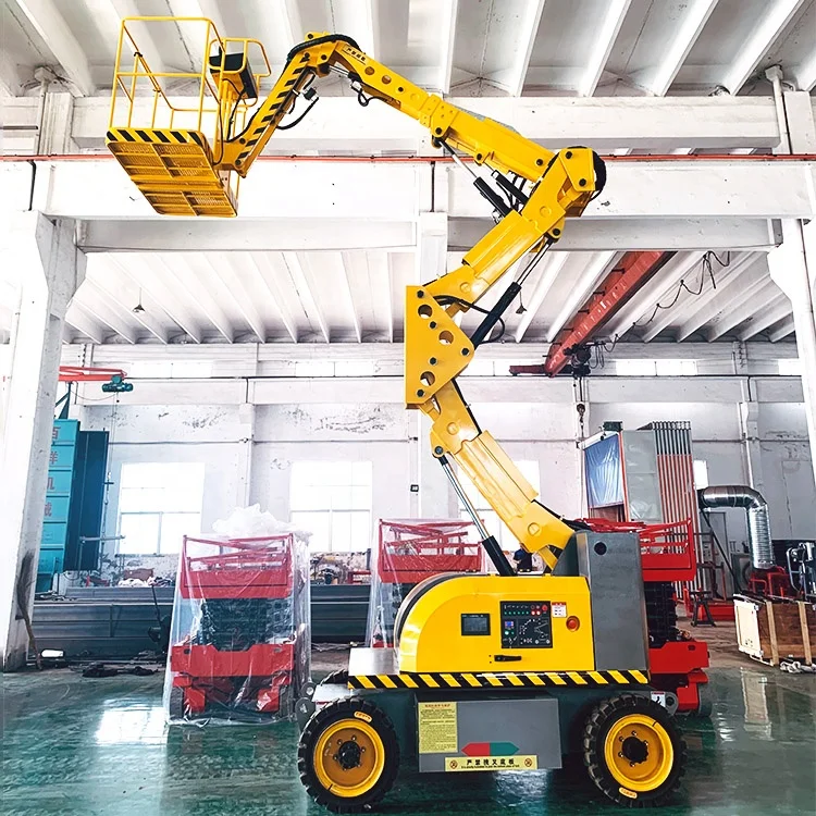 Crank Arm Rotatable Lifting Platform One Person Control Remote Control Self-Propelled Aerial Work Lift