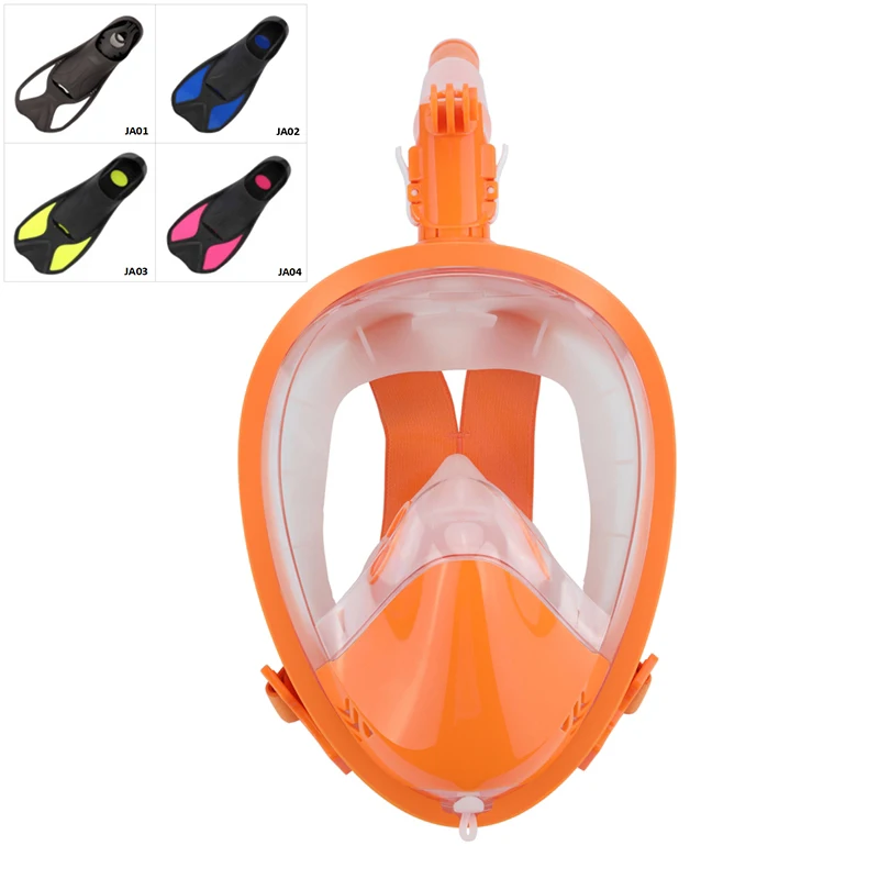 
New Style Professional Diving Equipment, Snorkel Mask 180 Seaview And Snorkeling Flippers For Diving 