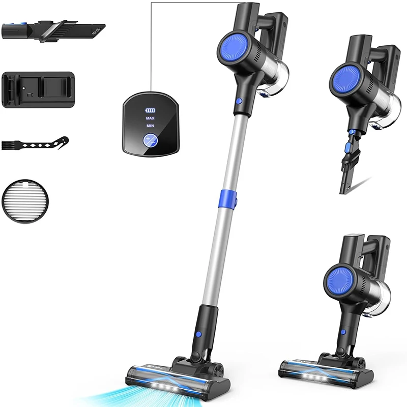2200mAh BLDC 250W Rechargeable Powerful Cordless Vacuum Cleaner Vertical Stick BLDC Vacuum Cleaner