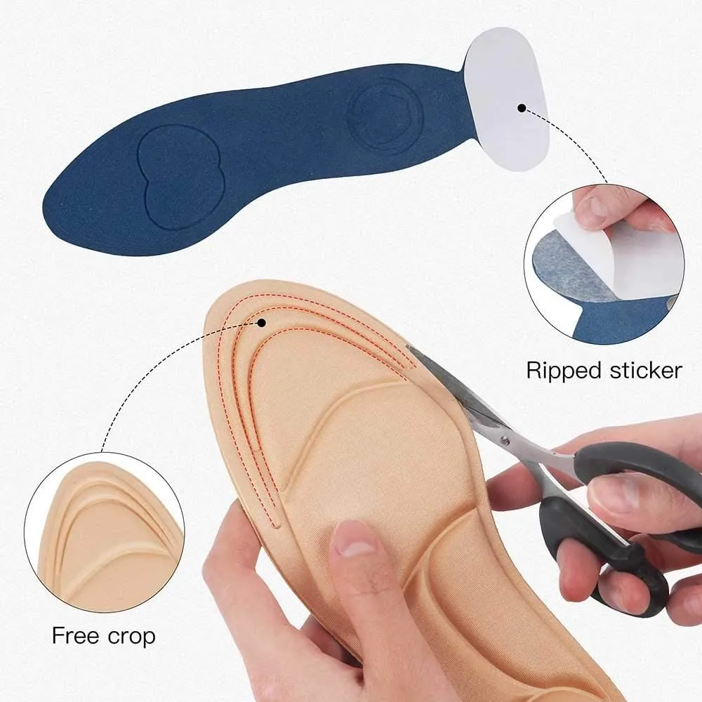FREE SAMPLE Heel Insoles, Shoe Insoles Heel Cushions Sponge Shoes Pads with High Heel Inserts for Loose Shoes Metatarsal Pain