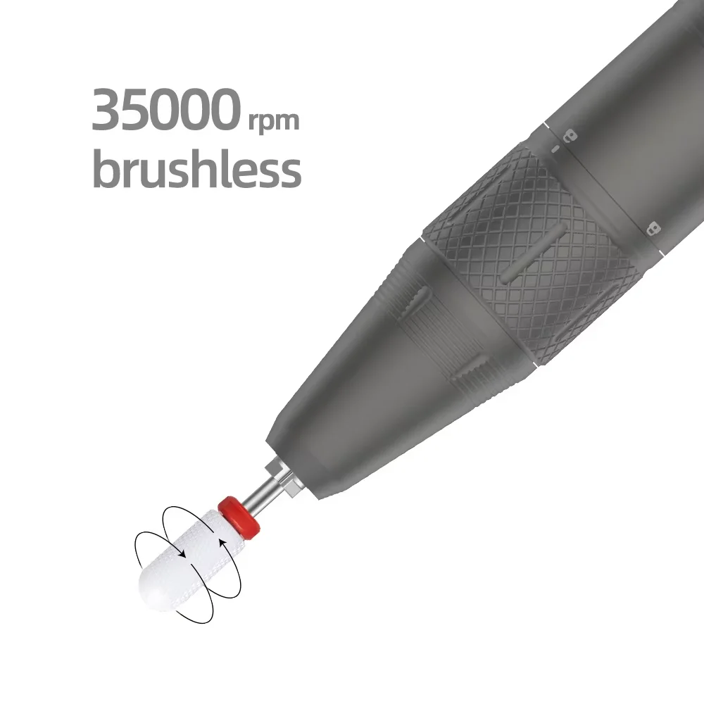 New Portable Electric Nail Drill Wireless Professional Manicure Machine 35000 RPM Electric Nail Drill Machine