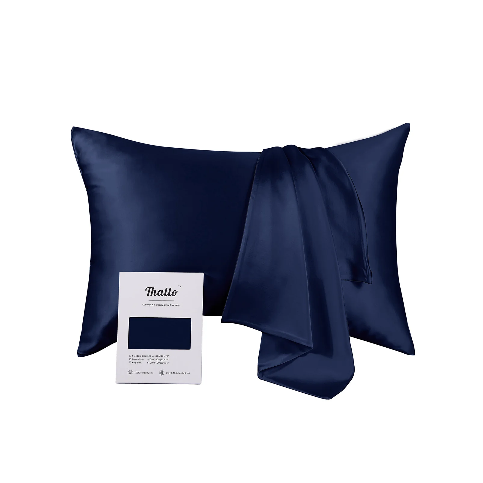 Factory high quality 100% Pure Mulberry Silk Bed Pillow Cases with Hidden Zipper good for Hair and Skin