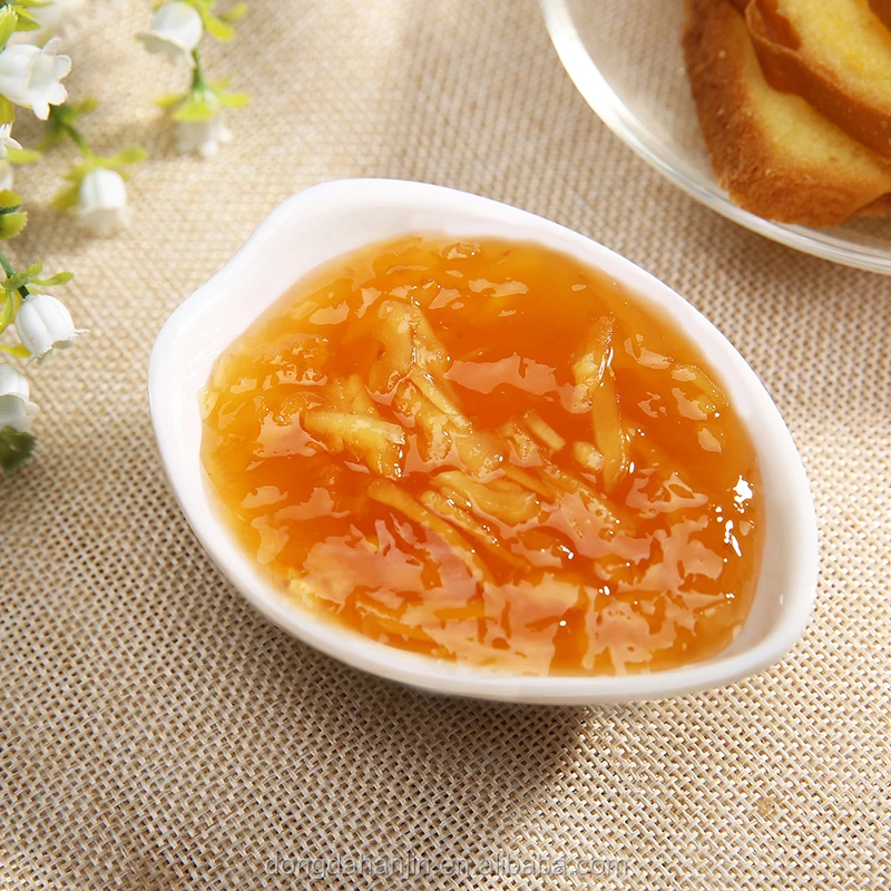 OEM glass jar jam jar natural grapefruit wholesale bulk 1.3kg  honey passion fruit jam
