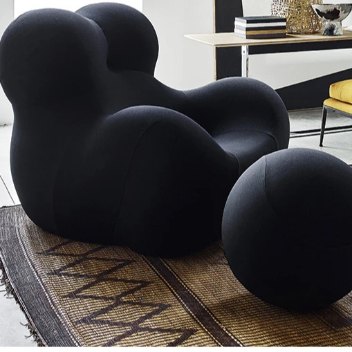 Modern design floor recliner sofa chair lazy fabric lounge accent living room chair