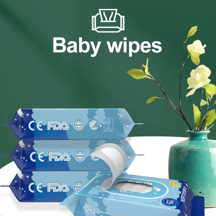 Direct Order Eco Friendly Newborn Born Wipes Organic Biodegradable Bamboo 80ct or 10pcs Water Baby Wet Wipes Custom Logo