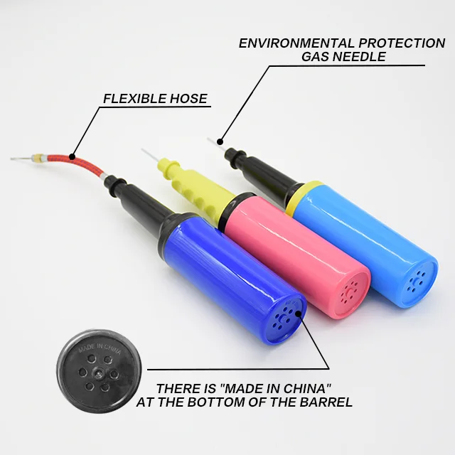Mini multi-function football pump manual balloon and gymnastic ball hand air ball pump balloon inflation tool for party