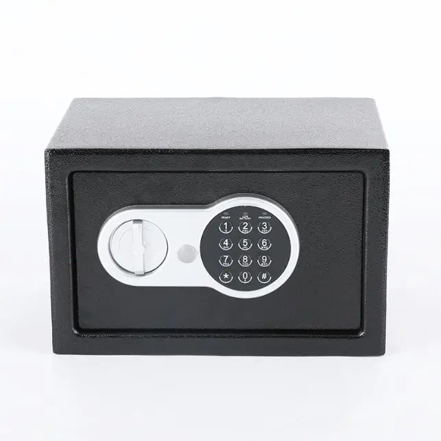 Steel Security Safe and Lock Box with Electronic Keypad  Electronic Code Metal Depository Safe with Dual Key Lock